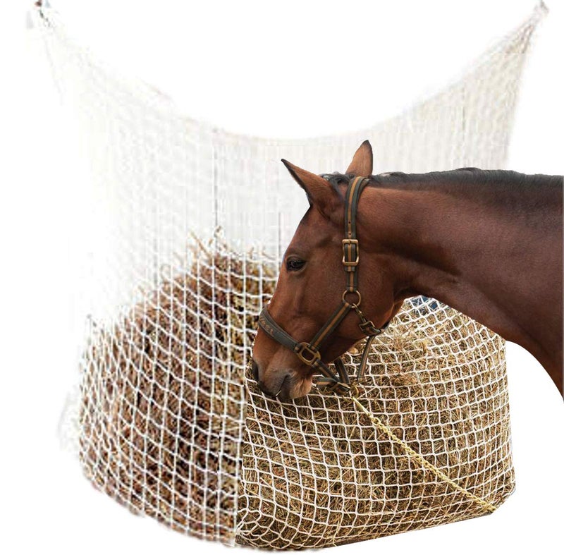 NRTFE Hay Net Slow Feed Bag for Horse Feeder Full Day Feeding Grazing Extra Large (63"x40") - Image 1
